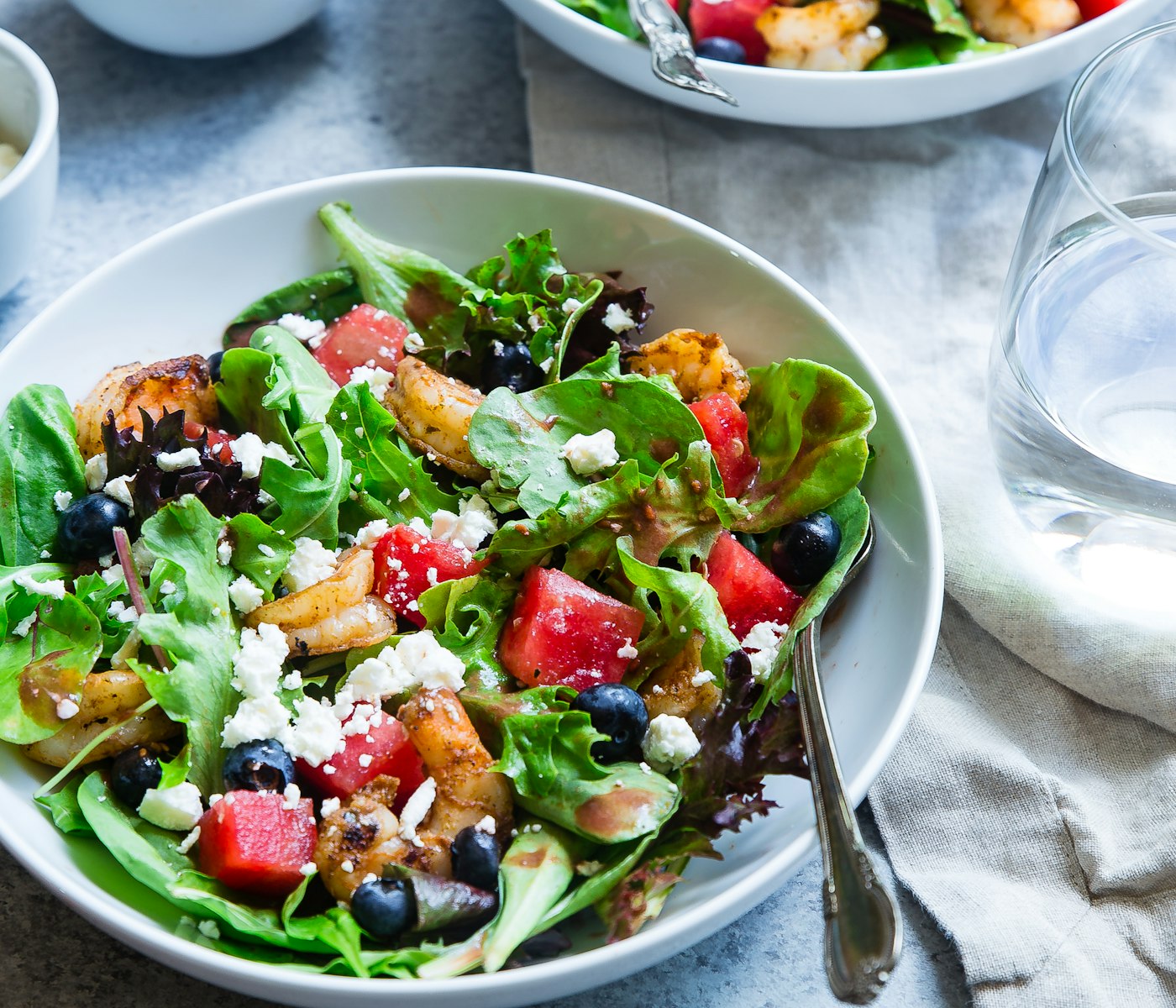 Summer leaves, berries & feta